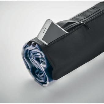 CALY RPET fleece picnic blanket Aztec blue