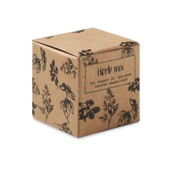 BOMBI III Herb seed bomb in carton box Fawn