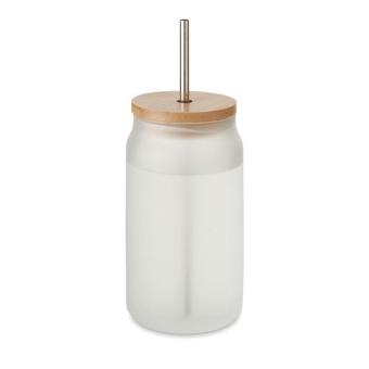 JARBLIM Sublimation mason jar 400 ml Transparent white