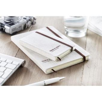 RUNDO + DIN A6 Notizbuch mit Canvas Beige