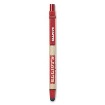 RECYTOUCH Recycled carton stylus pen Red