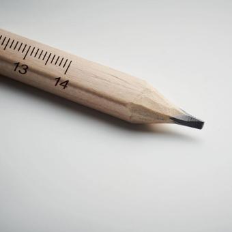 MADEROS Carpenters pencil with ruler Timber