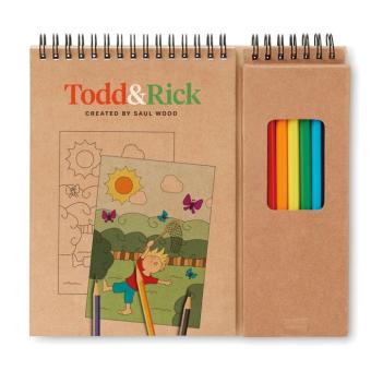 COLOPAD Colouring set with notepad Fawn