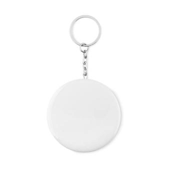 PIN FLASK Key ring with bottle opener Flat silver