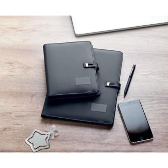 SMARTFOLDER A4 folder w/wireless charger5W Black