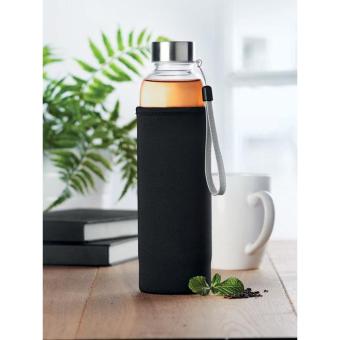 UTAH TEA Single wall glass bottle 500ml Black