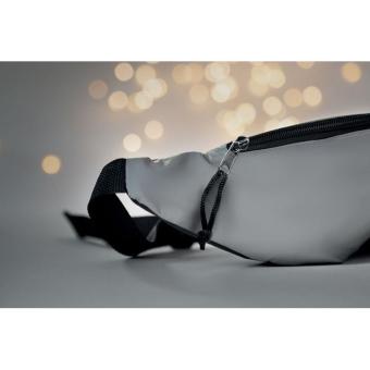 VISIWAIST Reflektierende Gürteltasche Silber matt