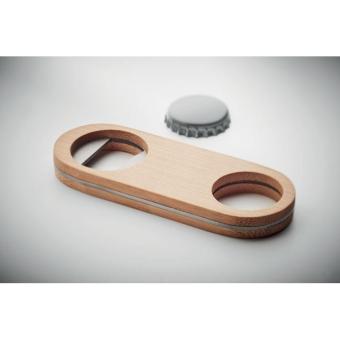 VALBAMPER Oval Bamboo bottle opener Timber
