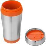 Elwood 410 ml insulated tumbler, silver Silver, orange