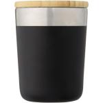 Lagan 300 ml copper vacuum insulated stainless steel tumbler with bamboo lid Black