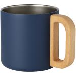 Bjorn 360 ml RCS certified recycled stainless steel mug with copper vacuum insulation Dark blue