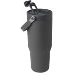 Bronx 900 ml RCS recycled stainless steel copper vacuum insulated tumbler with dual function lid Convoy grey