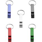 Tao RCS recycled aluminium bottle and can opener with keychain Red