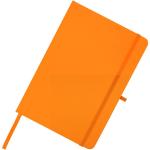 Teak A5 Hardcover Notizbuch, liniert, aus recyceltem Material Orange
