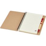 Priestly recycled notebook with pen, nature Nature,red