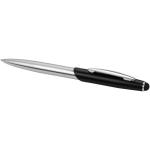 Geneva stylus ballpoint pen and rollerball pen set Silver/black