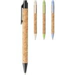 Midar cork and wheat straw ballpoint pen Apple green