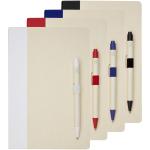 Dairy Dream A5 size reference recycled milk cartons notebook and ballpoint pen set Aztec blue