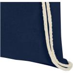 Oregon 100 g/m² cotton drawstring bag 5L Navy