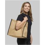 Harry coloured edge jute tote bag 25L, nature Nature,white