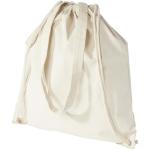 Eliza 240 g/m² cotton drawstring bag 6L Nature