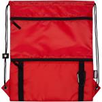 Adventure recycled insulated drawstring bag 9L Red