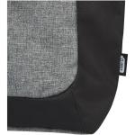 Reclaim GRS recycled two-tone zippered tote bag 15L Black/gray