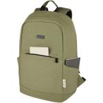 Joey 15.6" GRS recycled canvas anti-theft laptop backpack 18L Olive