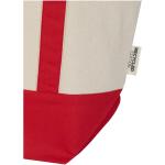 Sam 320 g/m² Mini-Tragetasche aus GRS recycelter Baumwolle, natur Natur,rot