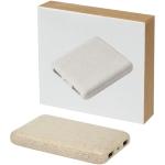 Asama 5000 mAh Powerbank aus Weizenstroh Beige