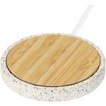 Terrazzo 10W wireless bamboo charging pad Nature