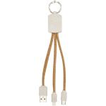 Bates wheat straw and cork 3-in-1 charging cable Nature