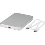 Avis 5000 mAh RCS recycled aluminium magnetic power bank Silver