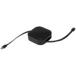 Gloas Aufrollbares 5 in 1 Kabel aus Recyclingmaterial mit Datensynchronisierung und 100 W Schnellladefunktion sowie Smartphone Toolkit Schwarz