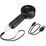 Aervia Tragbarer Ventilator aus recyceltem Kunststoff Schwarz