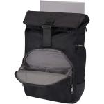 Rhine 15" Rolltop-Rucksack aus recyceltem GRS-Material 18 L Schwarz