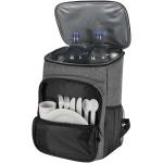 Tundra GRS recycled picnic cooler backpack with cutlery set 20L Heather smoke