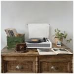 Prixton Studio Luxus Plattenspieler und Musikplayer Weiß
