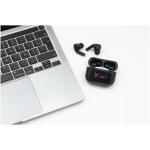 SCX.design E26 ANC earbuds with interactive touchscreen charging case Black