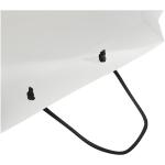 Handmade 170 g/m2 integra paper bag with plastic handles - X large White/black