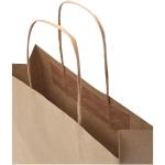 Kraftpapiertasche 120 /m² mit gedrehten Griffen – klein Natur