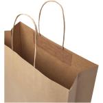 Kraftpapiertasche 120 g/m² mit gedrehten Griffen – 31 × 12 × 41 cm Natur