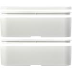 MIYO Renew double layer lunch box, ivory white Ivory white, pebble gray