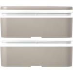 MIYO POP 700 + 700 ml doppelschichtige Lunchbox Sandstone