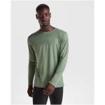 Estoril 125 g/m² long sleeve unisex t-shirt, fern green Fern green | XS