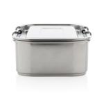 XD Collection Auslaufsichere Lunchbox aus RCS recyceltem Stainless Steel Silber