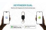 XD Collection Keyfinder Dual Schlüsselanhänger mit weltweiter Ortung Schwarz/silber