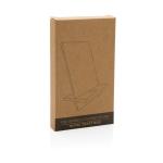 XD Collection Bamboo phone stand in kraft box Brown