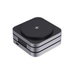XD Xclusive Terra faltbares 3-in-1 15W Charger aus RCS rec. Aluminium Grau