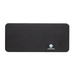Swiss Peak 3 in 1 RCS recycled PU wireless charger desk tray Black